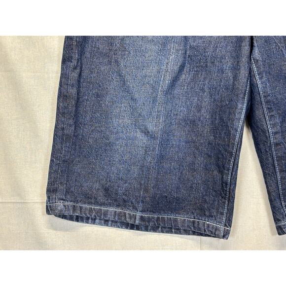 Ecko Unltd Men’s Size 38 Baggy Denim Shorts Hip-Hop Streetwear Blue - Picture 4 of 10